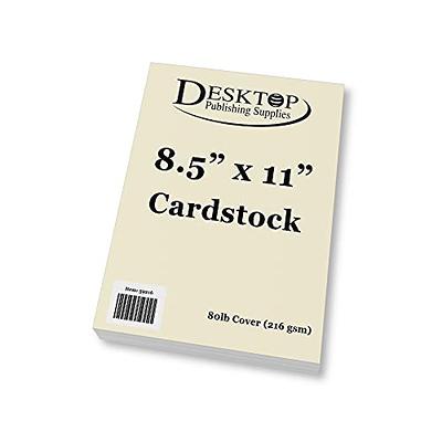 Heavyweight White Cardstock 8.5 x 11 - Thick Paper for Printing -  Inkjet/Laser 80lb Cardstock (50 Sheets)