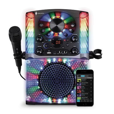 GPX Bluetooth Karaoke Party Machine with Lights