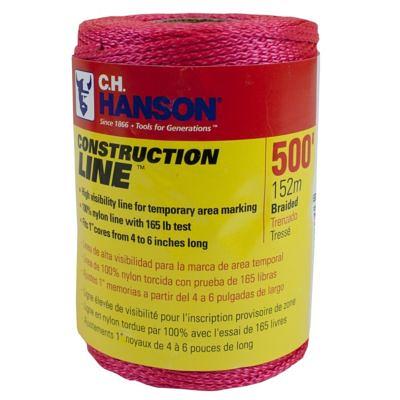 Twisted Nylon Mason Line (1100 Feet, Fluorescent Pink) - Twine String