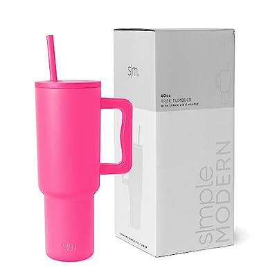 Simple Modern 40 oz Tumbler with Handle and Straw Lid  Insulated Cup  Reusable Stainless Steel Water Bottle Travel Mug Cupholder Friendly Gifts  for Women Him Her Trek Collection Raspberry Vibes - Yahoo Shopping