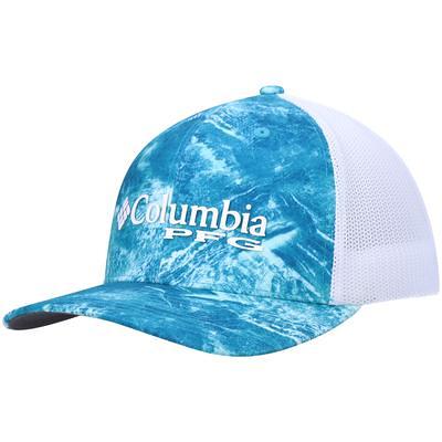 Men's Columbia PFG Turquoise Mesh Back Flex Hat - Yahoo Shopping
