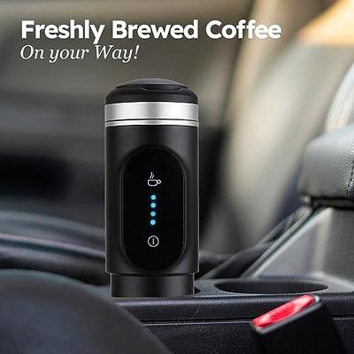 KuroShine Portable Coffee Maker for Compact & Fast Coffee on-the-go: Mini  Espresso Machine, Portable Espresso Maker, Portable Battery Operated Coffee  Maker for Travel or Camping Outdoor Use in the Car 