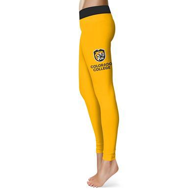 Women's Royal Boise State Broncos Plus Size Color Block Yoga Leggings