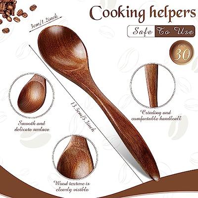 1pc Mini Wooden Spoon With Short Handle, Milk Powder, Spices, Condiments,  Sugar, Honey, Tea Coffee Spoon, Kitchen Accessories