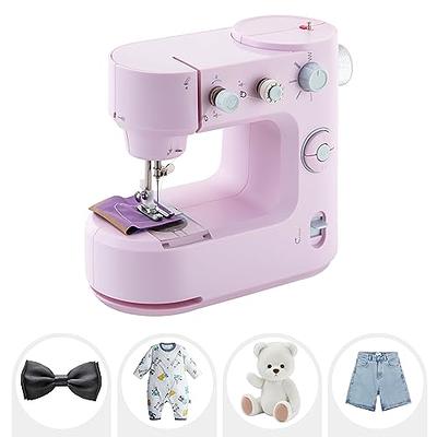 Sewing Machines Mini, Portable Sewing Machine for Beginner with 16 Built-in  Stitches and Reverse Sewing, Multi-Function Mending Machine Small with  Accessory Kit Pedal for Family Children's Day (Pink) - Yahoo Shopping