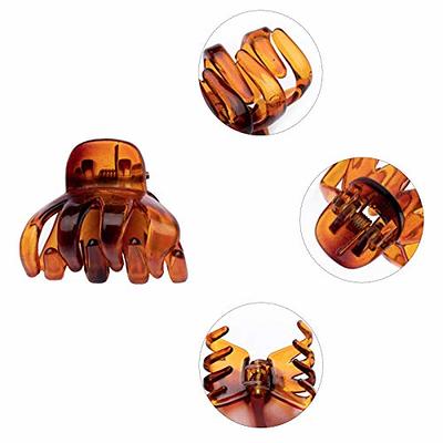 Cobahom 12 Pack Small Hair Claw Clips 1.2 Inch Plastic Hair Clips for Thin  Hair No-Slip Mini Hair Clips Hair Styling Accessories for Women and Girls,  Black, Brown and White - Yahoo Shopping