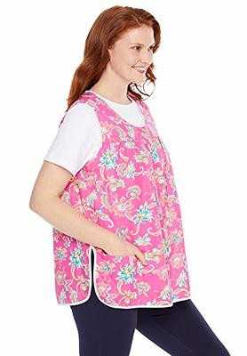 Only Necessities Women's Plus Size Snap-Front Apron - 22/24, Vivid Red  Heart Plaid - Yahoo Shopping