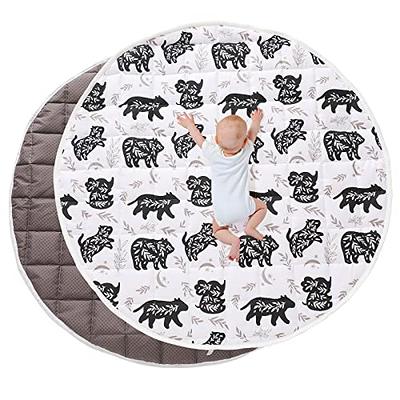 Baby Play Mat for Floor,1.3 Thick Memory foam Tummy Time Mat,Soft