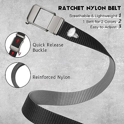 Buy Men's Nylon Ratchet Belt, Full Adjustable Golf Beltsfor Men