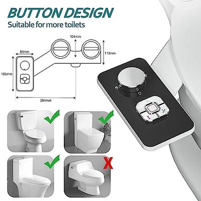 SAMODRA Non-Electric Bidet - Self Cleaning Dual Nozzle (Frontal and Rear  Wash) Fresh Water Bidet Toilet Seat Attachment