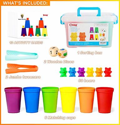 Bmag Counting Bears with Matching Sorting Cups, Preschool Learning Toys  Color Recognition and Math Learning Games, STEM Educational Toy Gift for  Kids Age 3 4 5 Year Old Boys Girls - Yahoo Shopping