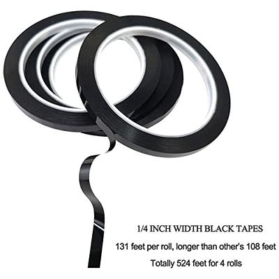 WSPER Chart Tape 6mm 1/4 Whiteboard Tape Self-Adhesive Vinyl Tape