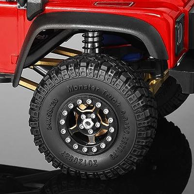 RCBOYZ 4 Pack 1.0 Tires Crawler Mud Terrain Rubber Tires for TRX4M