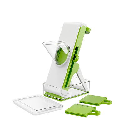 1pc Solid Multifunction Handheld Food Slicer, Green ABS Lemon Slicer For  Kitchen