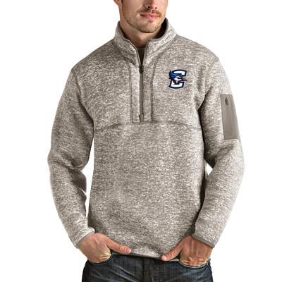 Denver Broncos Antigua Action Quarter-Zip Pullover Sweatshirt