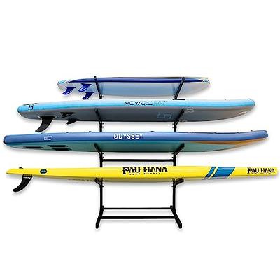 StoreYourBoard Outdoor Swivel Kayak Storage Rack, Folding Wall Hooks, Weatherproof, Paddle Holder