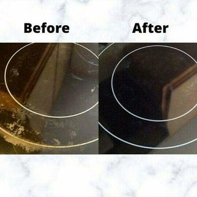 Scratch Free Stove Top Scratch Remover, Cooktop Heavy Duty Cleaner and  Polish, Multipurpose Cooktop Cleaner with Sponge, Polishing Wax for Glass