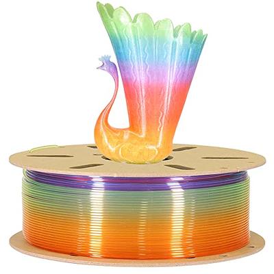 TTYT3D Transparent Multi Rainbow Fast Color Change PLA 3D Printing  Filament, 1KG 2.2LBS 1.75mm 3D Printing Mutli Color PLA Material, Widely  Support for 3D Printer, Beautiful Natural Rainbow PLA - Yahoo Shopping