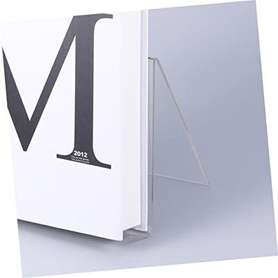 5Pcs Display Easels Clear Acrylic Book Stand Holder with Ledge for