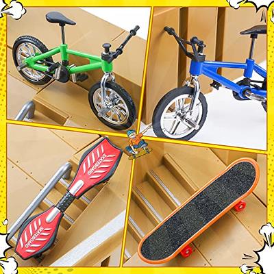 Skate Park Kit Ramp Part with 1 Finger Skateboard Mini Scooter