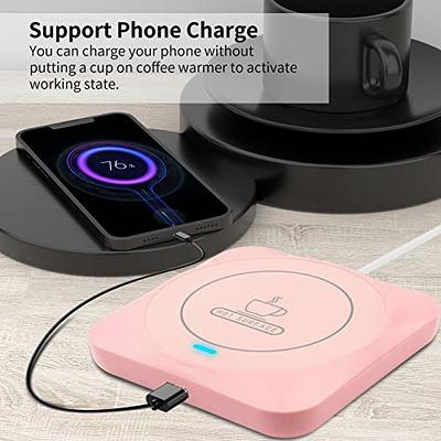 Coffee Mug Warmer, Cup Warmer Wireless Charger, High Sensitivity For Home  Smartphone Travel Office 