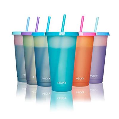 Meoky Halloween Color Changing Cups with Lids and Straws - Meoky