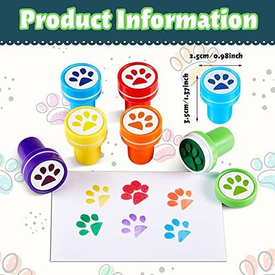 Chinco Dog Paw Print Stamp Self Inking Stamps Teacher Mini Stamps