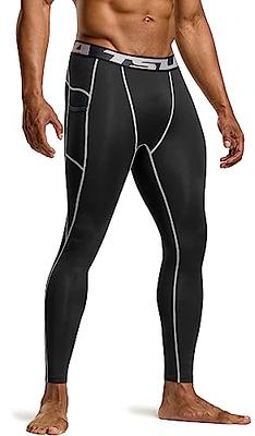 TSLA Mens compression Pants, cool Dry Athletic Workout Running