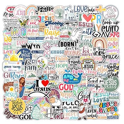  Christian Stickers For Water Bottles Jesus Stickers For  Laptop Stickers For Adults Teens Waterproof Stickers Faith Stickers 50Pcs