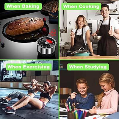 Digital Kitchen Timers for Cooking, Magnetic Visual Timer with 1PCS Magnetic