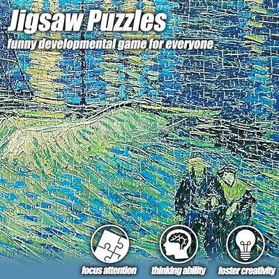 Large Jigsaw Puzzles 2000 Pieces Van Gogh Starry Night Oil Painting Th –  MISITU