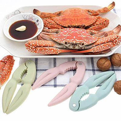  Seafood Cracker Tools, 21 Pcs Crab Leg Crackers and Tools, 6  Crab Crackers, 6 Crab Leg Forks/Picks, 6 Lobster Shellers, 2 Seafood  Scissors & 1 Storage Bag, mobzio Portable Seafood Boil
