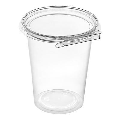 Inline Plastics Safe-T-Fresh 16 oz Clear Polyethylene Tamper Resistant Round Food Bowl | 240/Case