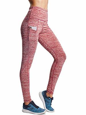 NELEUS Women's Yoga Pant Running Workout Leggings with Pocket Tummy Control  High Waist,9033,2 Pack,Black,Red,L - Yahoo Shopping