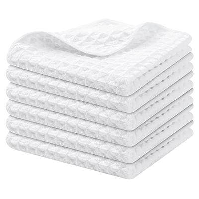 Homaxy 100% Cotton Dish Cloths, Pack of 8-12 x 12 Inches, Waffle