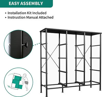 Yitahome  Tall Dresser With 12 Drawers Fabric Storage Tower