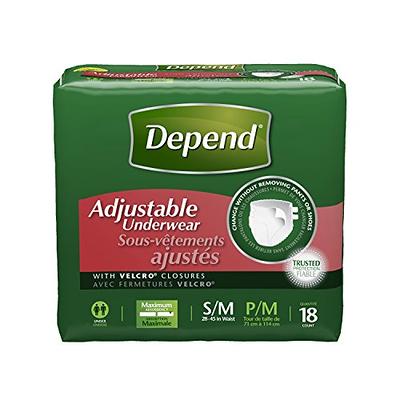 Depend Protection Plus Ultimate Max Absorbency 3-in-1 SureFit Flexible  Underwear for Men:92 count, S-M : : Health & Personal Care