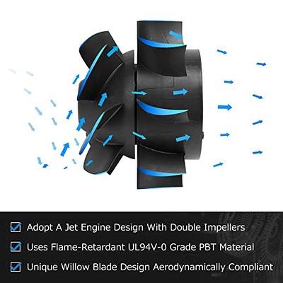 AC Infinity CLOUDLINE A4, Quiet 4” Inline Duct Fan with Speed Controller,  EC Motor - Ventilation Exhaust Fan for Heating Cooling Booster, Grow Tents