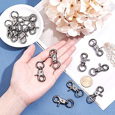 PH PandaHall 16pcs 47x22mm Alloy Lobster Claw Clasps Swivel Lanyards  Trigger Snap Hooks Strap for Keychain Key Rings DIY Bags Pendants Jewelry  Findings Crafting, Gunmetal - Yahoo Shopping