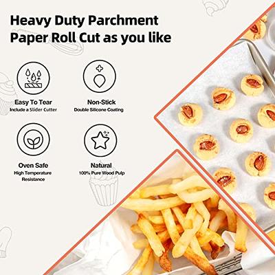 Katbite Parchment Paper Roll for Baking, 15 in x 210 ft 260 Sq.Ft, Heavy  Duty