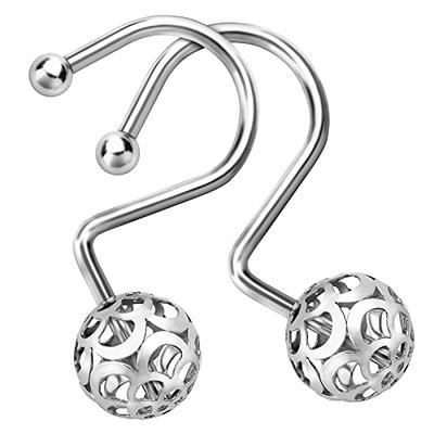 S Hook Without Roller Ball Shower Curtain Rings Chrome - Made By Design™ :  Target