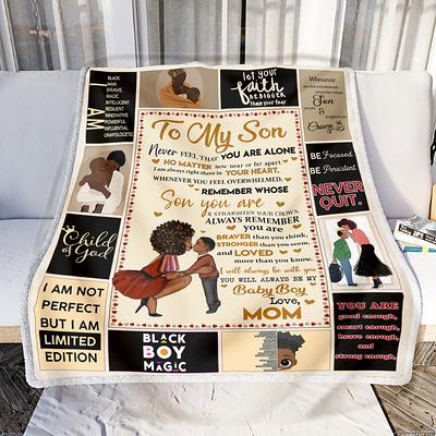 Personalized to My Mom Blanket - to My Mom Letter Blanket - Love Letter to  Mom from Son - Meaning Gift Birthday Mothers Day Christmas - Fleece Throw