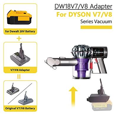 V8 Battery Adapter for Dewalt 20V Li-ion Battery Convert to For Dyson V8  Series