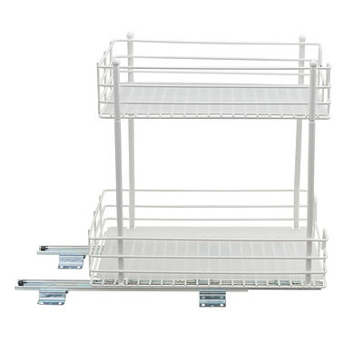 Lipper International 3-Tier Tilt Down Spice Drawer, Silver Grey