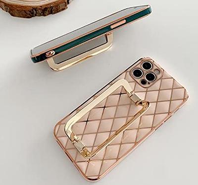 aowner Compatible with iPhone 12 Pro Max Bling Stand Holder Case Luxury Hand Strap Glitter Sparkle Diamond Bee Wrist Bracket for Woman Girls