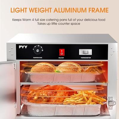 PYY Warming Cabinet 4 Tier Commercial Hot Box Food Warmer for Catering,  with Temperature Control and Water Pan,Stainless Steel Food Heater  Insulated Food Pan Carrier, for Pizza, Kitchen 120V 750W - Yahoo