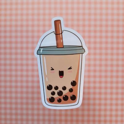 100 Pieces Boba Stickers, Cute Bubble Tea Stickers, Kawaii Drink