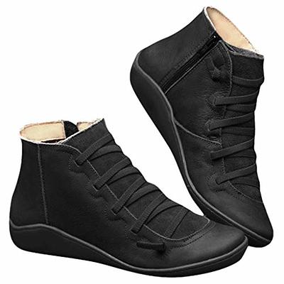 Women's Black Genuine Leather Boots,leather Boots for Women