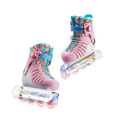 Roller Skates for Girls and Kids, 4 Sizes Adjustable Roller Skates, with  All Wheels Light up, Fun Illuminating for Girls and Kids, Roller Skates for
