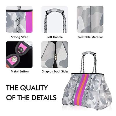 QOGiR Neoprene Multipurpose Beach Bag Tote with Inner Zipper Pocket (White  Camo,X-Large) … - Yahoo Shopping